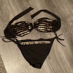 SOLD- Victoria secret black bikini